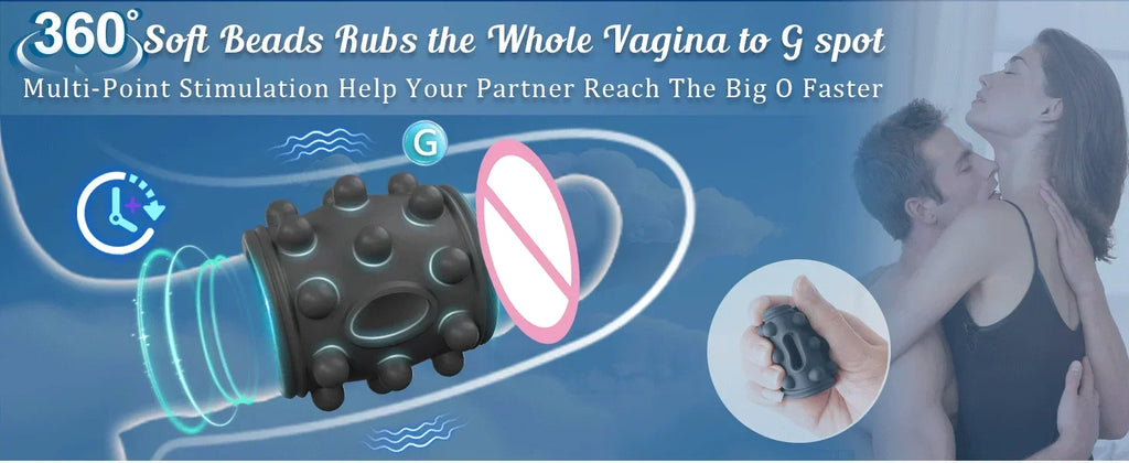 HESEKS Vibrating  Ring Vibrators for Men Delayed Ejaculation