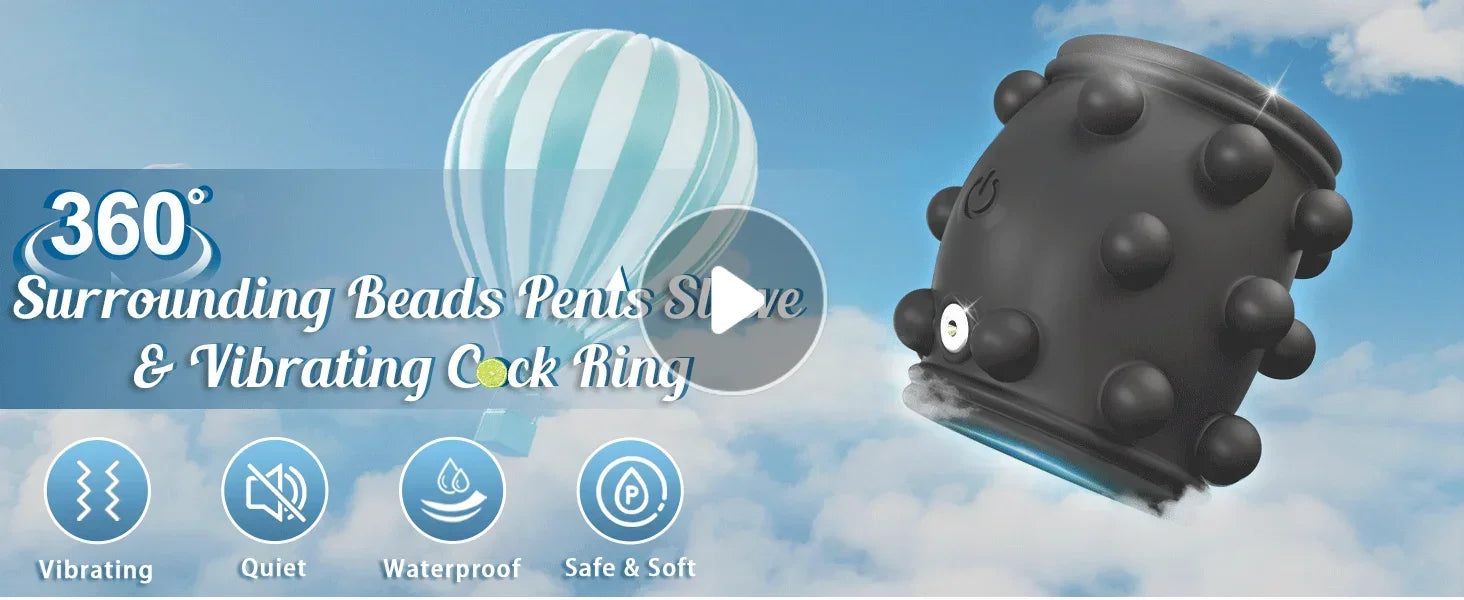 HESEKS Vibrating  Ring Vibrators for Men Delayed Ejaculation