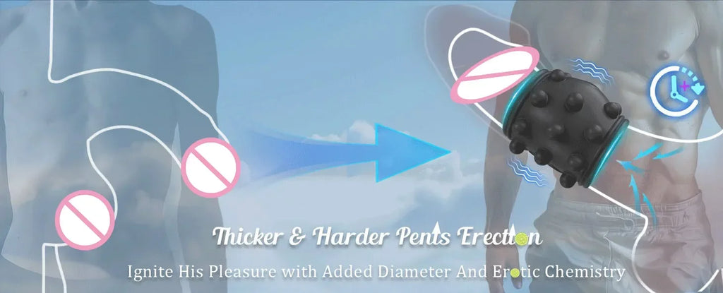 HESEKS Vibrating  Ring Vibrators for Men Delayed Ejaculation