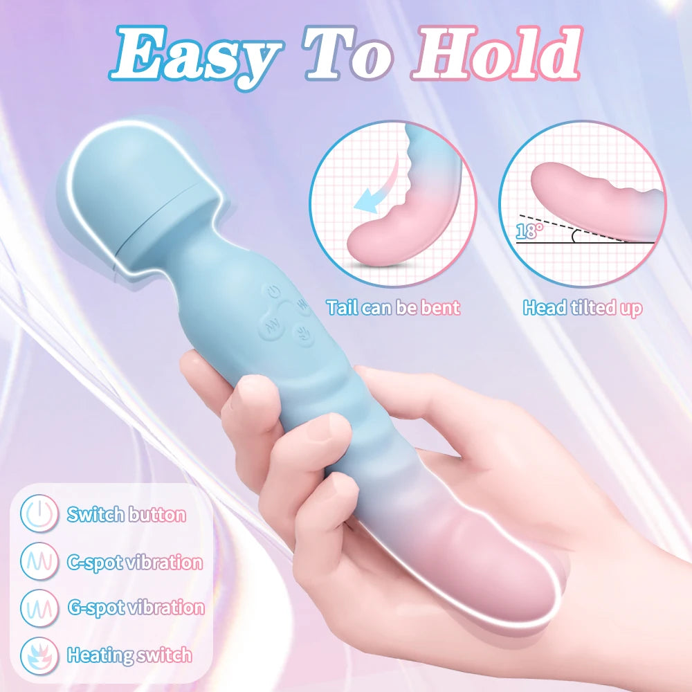 for Women Colorful AV Vibrator Magic Wand Clitoris Stimulator Strong Vibration