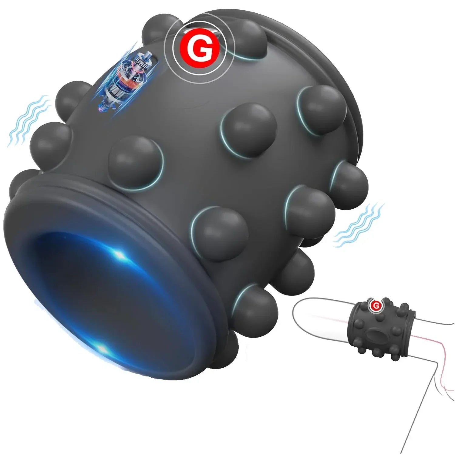 HESEKS Vibrating  Ring Vibrators for Men Delayed Ejaculation