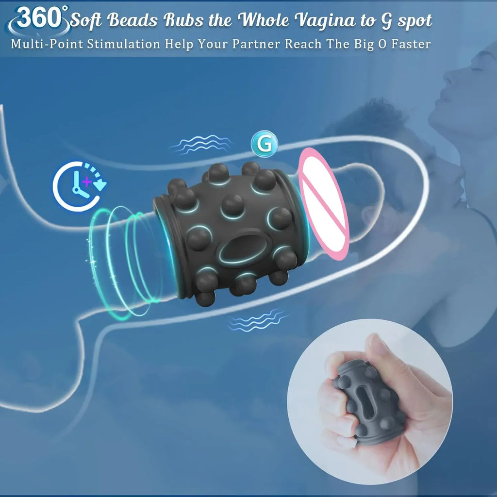 HESEKS Vibrating  Ring Vibrators for Men Delayed Ejaculation