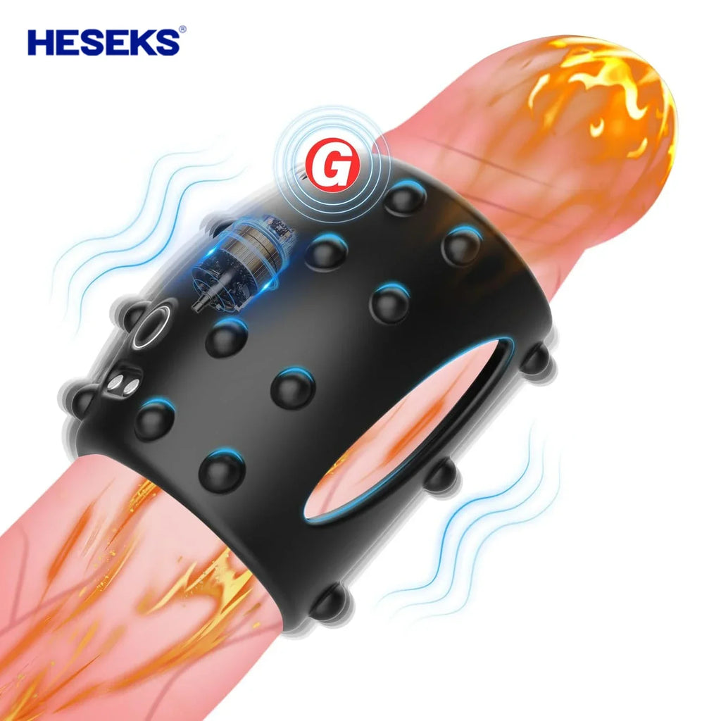 HESEKS Vibrating  Ring Vibrators for Men Delayed Ejaculation