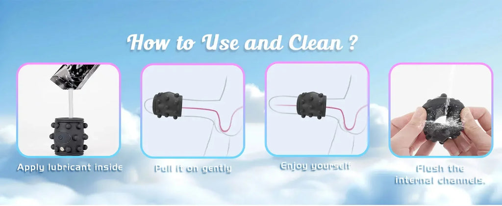 HESEKS Vibrating  Ring Vibrators for Men Delayed Ejaculation