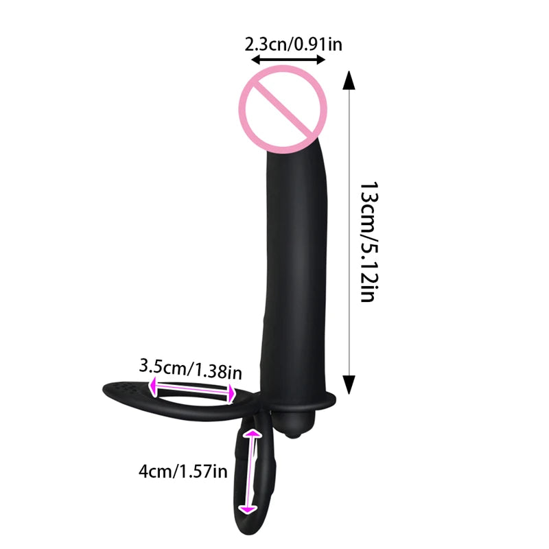 Silicone Double Plug Toys