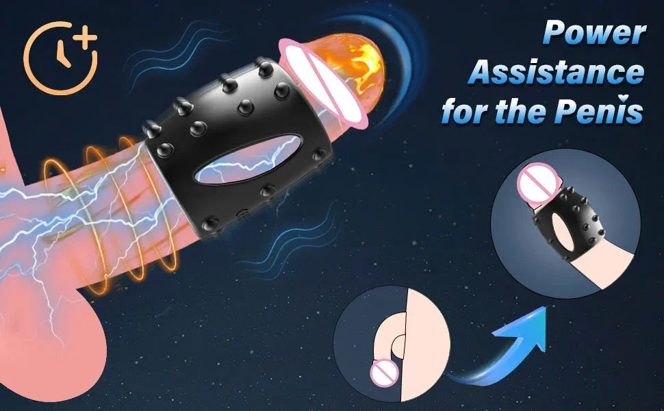 HESEKS Vibrating  Ring Vibrators for Men Delayed Ejaculation